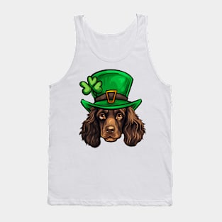 Funny St Patricks Day Boykin Spaniel Tank Top